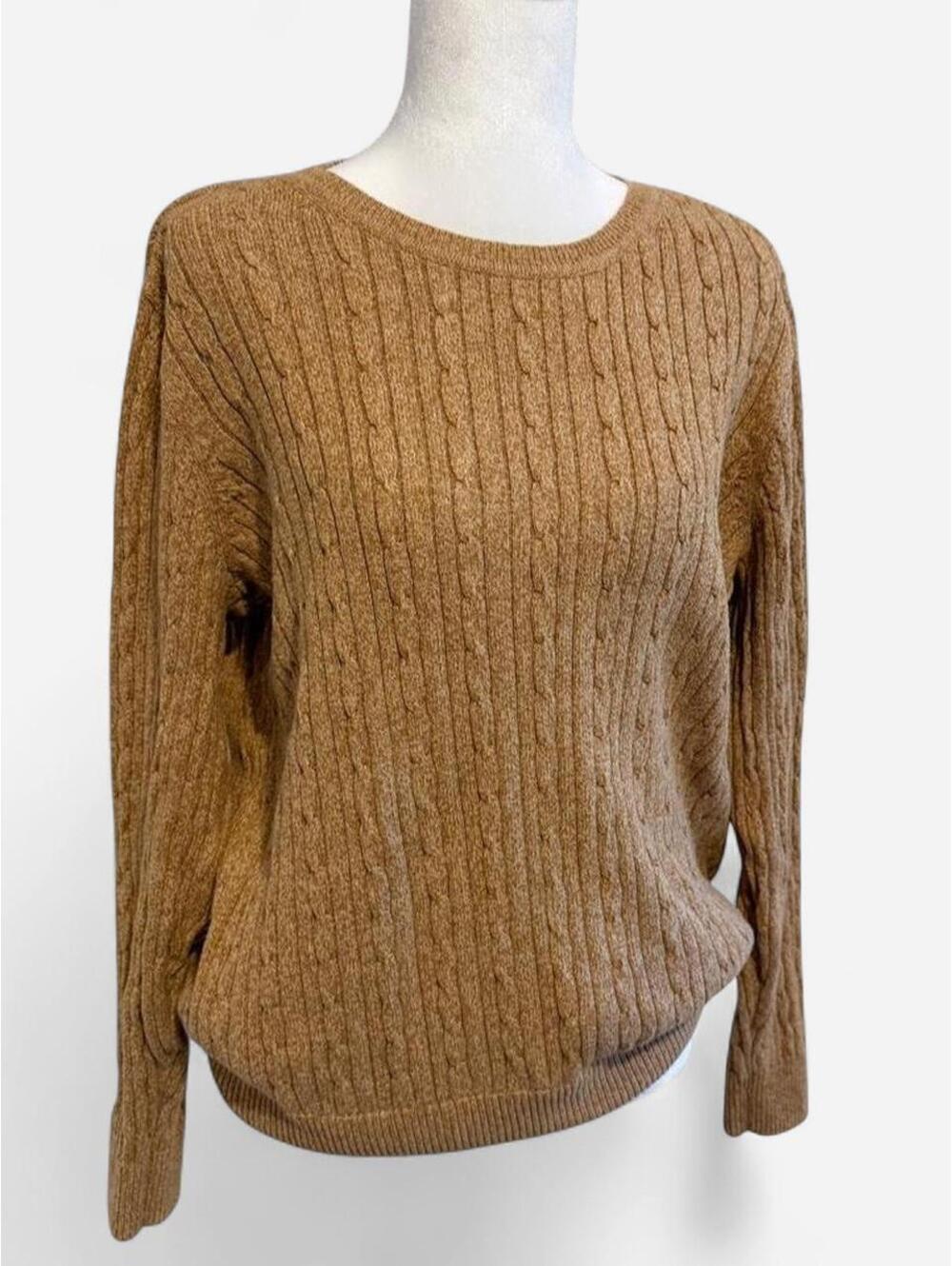 Kim Rogers Women's Tan and Brown Jumper